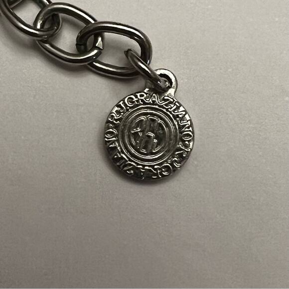 Vintage RJ Graziano Czech Glass Clear Beaded Five Strand Layered Necklace - Picture 3 of 6